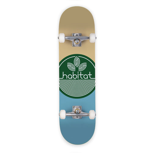 Habitat Skateboards - Leaf Dot Complete Blue/Cream - 7.75