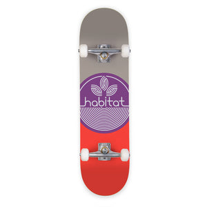 Habitat Skateboards - Leaf Dot Complete Purple - 8"